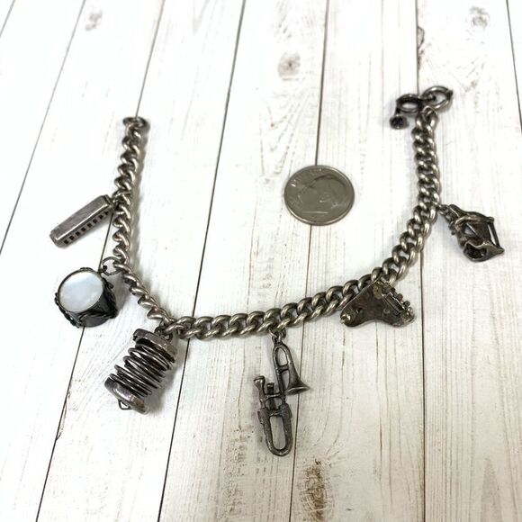 VTG Musical Instruments Charm Bracelet - Picture 1 of 6